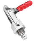 Heavy Duty Toggle Clamp Push Pull Type Fixture Clamp With Quick Release 318 Kg Capacity 701.1 Lb For Metal And Woodworking Jigs And Fixtures For Precision Assembly, red handle