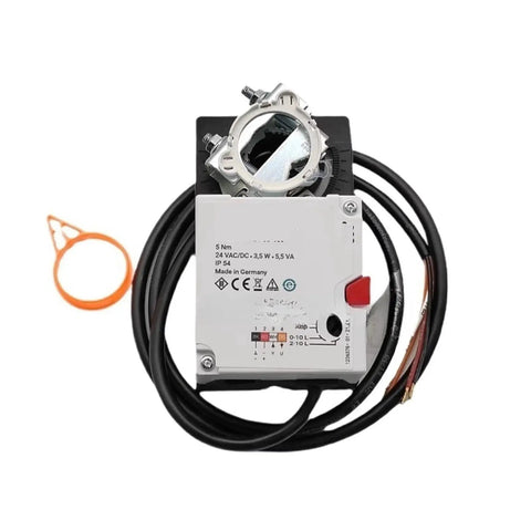 Rock Solid Damper Actuator Burner Servo Motor Fits 227CS 024 Series Replaces 110 117 And 109 Models with wiring and parts.