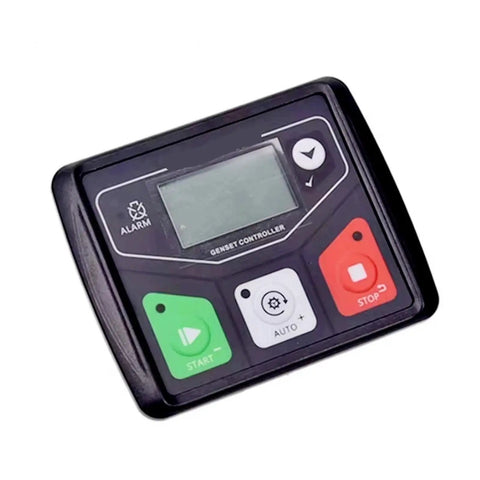 Plug And Play Generator Controller Board Panel For Small Genset Control Module Replacement DC30D MK2 Style 1 Piece Durable Power Management Card For Diesel And Gas Generators, black front view