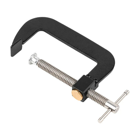 4 Inch Quick G Clamp With Metal Threaded Rod And Lightweight Alloy Parts For Grab-And-Go, Fast, Secure Woodworking Holds, 0-100mm Jaw Travel, Rapid Adjustment Design For DIY Projects And Small Shop Jobs.