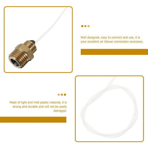 Heavy Duty Rotatable Flexible Air Blower Hose Kit For Car Maintenance And Washing Smooth Twist Connect Duct Tube Ventilation Adapter No Sweat detailing air blower connection accessory