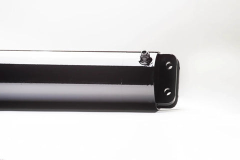 Heavy Duty Workhorse Double Acting Hydraulic Cylinder For Dump Trailers 5 Inch Bore 15.75 Inch Stroke 3500 Psi showing end detail and mounting holes.