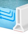 67 Inch Collapsible Shower Threshold Water Dam Barrier For Dry And Wet Separation in Bathroom and Kitchen close-up view
