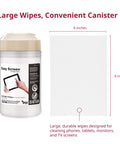 All Purpose Screen Cleaning Wipes For Laptops Monitors Phones Tablets And TVs Fast Dry No Residue Anti Fog Anti Streak