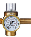 Close-up of CO2 Regulator Kit With Gauge And Flow Meter, 120V Solenoid Plug For Grow Rooms And Indoor Gardens, Works With PPM Controllers And Timers
