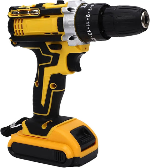Tough As Nails 21v Cordless Drill Tool Kit With Dual Rechargeable Batteries And Six Precision Bits Ergonomic Grip for easy home fixes.