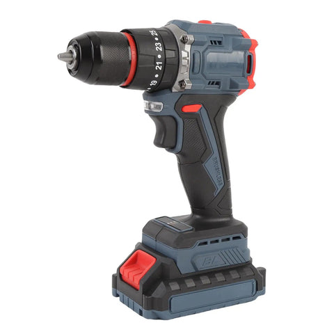 Cordless Brushless Drill With 1500 Rpm And 45 Nm Torque Rips Through Wood For Furniture Build Projects, ergonomic grip for smooth control.