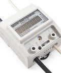 Single Phase KWh Meter Pass Through For Electrical Monitoring DIY 100A 120V To 240V Two Or Three Wire 60Hz LCD Display White