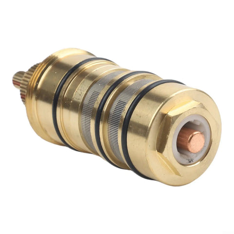 Real Deal 130156 Shower Valve Cartridge Replacement Featuring Heavy Duty 3 4 Inch Brass Core, bronze stem for stable temperature control.