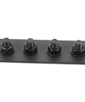 Sliding Barn Door Hardware Connector Set With Flat Plate Track Adapters For Stable Installation On Barn Doors And Cabinets.