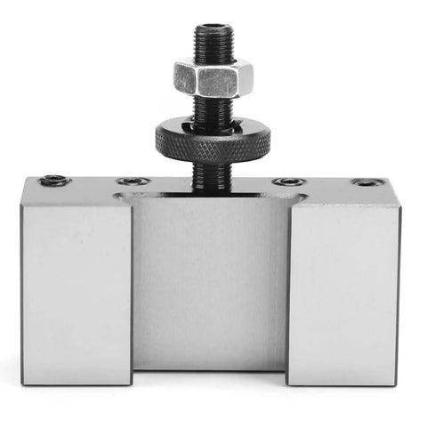 Lathe Tool Holder For Aluminum Alloy Turning Tool Holder One Quarter To Five Eighths Inch Range Pro Precision Easy Install Turning Machines And Workshop Use Rugged Construction For Stable Clamping And Easy Mounting In Busy Shops Or Home Workshops, front view