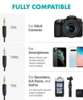 Hella Clean Audio Universal Shotgun Microphone for Cameras Smartphones DSLR Mirrorless with TRS and TRRS compatibility.