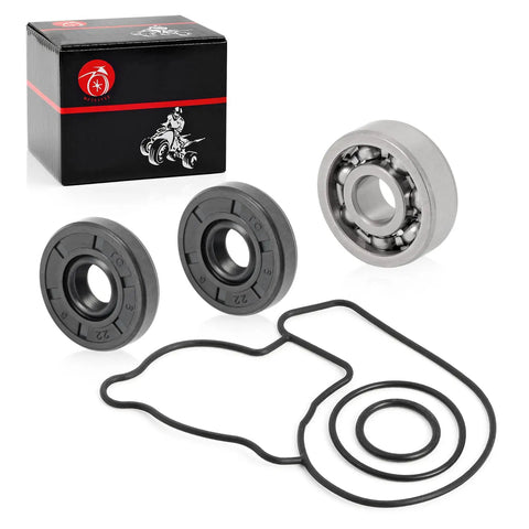 Heavy Duty Water Pump Rebuild Kit With Premium Oil Seals O Rings And Precision Bearings For Kawasaki Kx250f, includes seals and bearing.