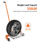 Badass Heavy Duty Tire Wheel Dolly That Swallows Up To 330 Pounds Of Massive Truck Tires Without Breaking A Sweat While Keeping Your Auto Shop Operations Smooth And Reliable with tire and dolly.