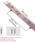 Heavy Duty Door Pull Handle Built To Last With Red Bronze Finish For Barn Doors Sliding Doors And Office Home Or Shop Rectangle Antique Style Tough As Nails Easy Two Hole Mount Solid Aluminum Construction 24 Inch diagram and dimensions