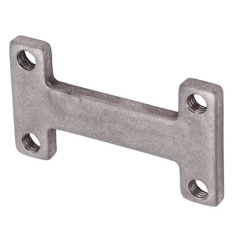 Built Tough I Shaped Robotic Clamping Screw Plate Engineered For Serious Industrial Framing Operations Featuring Zero Wobble Threaded Mounting Braces And Bulletproof End To End Channel Linking Hardware 480300390022 in stainless steel, side view