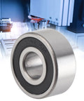 Heavy Duty 3304 2rs Double Row Angular Ball Bearing With Rock Solid Cylindrical Roller Layout Silently Smooth Chrome Steel Core 20X52X22Mm set against a machinery backdrop.