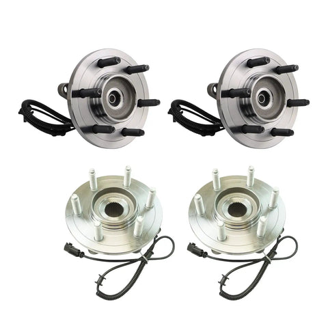 Premium Garage Grade Front And Rear Wheel Bearing Hub Assembly Complete Drop In Replacement Kit For Daily Drivers with connectors