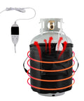 Propane Tank Warmer Blanket With Temperature Controller And Timer For Outdoor Use, Heats 86 To 141 Degrees, Fits 5-40 lb Tanks