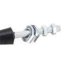 Close-up of a metal screw clamp component for the Rock Solid Pneumatic Hold Down Clamp Delivering Fifty Kilogram Grip Force And No Sweat Quick Release Setup For Serious Shop Builders And Weekend Warriors.