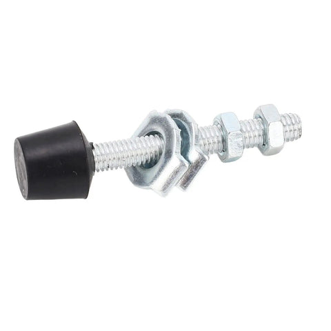 Heavy Duty U Shape Pneumatic Hold Down Clamp With A Badass 50kg Grip Built From Tough Sphc Steel And Stainless To Keep Every Workpiece Locked Down Tight During Production Runs detailed image of a bolt and rubber end cap.