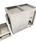Heavy Duty Full Automatic Gas Coffee Roaster With Big 16.5 Lb Batch, stainless steel body and removable tray for easy cleanup.