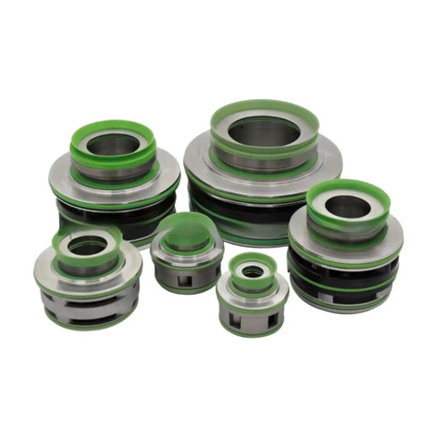 Badass Heavy Duty Rock Solid Mechanical Seal Replacement For Industrial Pumps And Engines Built Tough For Durable Fluid Control And Reliable High Performance Operation, various sizes, steel and elastomer.