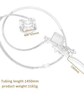 Image of 28 Inch Rear Axle Kit with Swingarm Frame Bracket, Brake Disc, 3 Stud Wheel Hubs, 420 Chain and 37T Sprocket components.