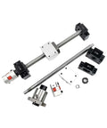 Top Tier Miniature Bearing Steel Linear Motion Rail Kit Featuring Four Hgw20cc Sliders One Sfu2005 Precision Ball Screw And Dual Hgr20 Guide Rails, showcasing complete precision components.