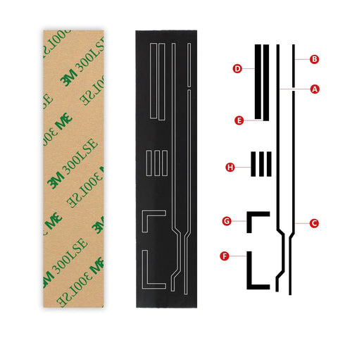 Light Seal Foam Sponge Kit For Canon Ae-1 And Ae-1 Program Film Camera neoprene seals with adhesive backing for installation.