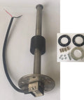 11 Inch Reed Switch Fuel Sender With 240 To 33 Ohm Resistance And Sae Five Hole Flange showcasing stainless steel design and wiring for hot rod builds.