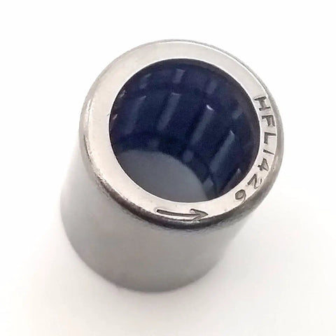 Built Tough Drawn Cup One Way Needle Roller Bearing Clutch 14 Mm By 20 Mm By 26 Mm Heavy Duty HFL1426 from a top angle.