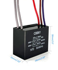 CBB61 capacitor pack for Ceiling Fan Pull Chain Switch Kit With 3 Speed 4 Wire Control Includes CBB61 Capacitor Pack 4.5uF 6uF 5uF 250V