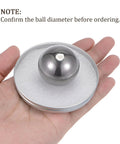 One Piece 1 3/4 Inch Precision Steel Balls Top Shelf 304 Stainless Build Rock Solid for drawer slides in hand.