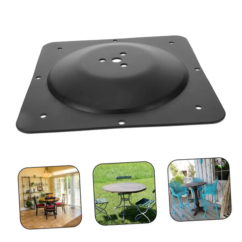 Rock Solid Table Leg Connector Kit With Multi Hole Metal Brackets For Desk Assembly And Furniture Fixups Featuring Damn Sturdy Iron Plates for secure table support.