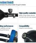 Universal Intake Adapter For Smoke Machine And Fuel Leak Diagnostic Tool With Heavy Duty Silicone Inflatable Bladder close-up showing connections.