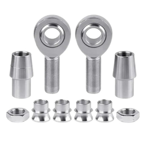 Heavy Duty Three Quarter Joint Rod Ends Spherical Pivot Bearings For Oscillating Rotation And No Hassle Misalignment Fixes On Custom Rigs And Build Projects. High-strength metallic components with smooth spherical heads.