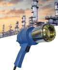 NIKAIDD Air Driven Oil Drum Pressure Cap Crimping Tool For 200 Liter Barrel Sealer Machine 75mm handheld portable capper with a steel cap.