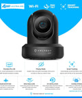 Top Tier 4 Megapixel Indoor Wireless Security Camera With Slick Pan And Tilt Delivers Quick Two Way Audio And Relentless Night Vision For Zero Stress Remote Home Surveillance Wide 90 Degree Angle.