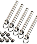 Heavy Duty Stainless Steel Folding Fan Rivet Nut Repair Kit Featuring Five Sets Of Tight Grip Shaft Fasteners for fan maintenance.