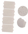 4 mica sheets from 7 Piece Microwave Waveguide Mica Sheet Insulation Kit For Microwave Repair Prevents Food Moisture Splatter Fits Most Models