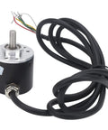 Compact Encoder Motor Reducer With 6mm Solid Shaft For Stepper And Servo Motors, 3-Phase Speed Reducer, 6000 RPM, Low 30mA Current