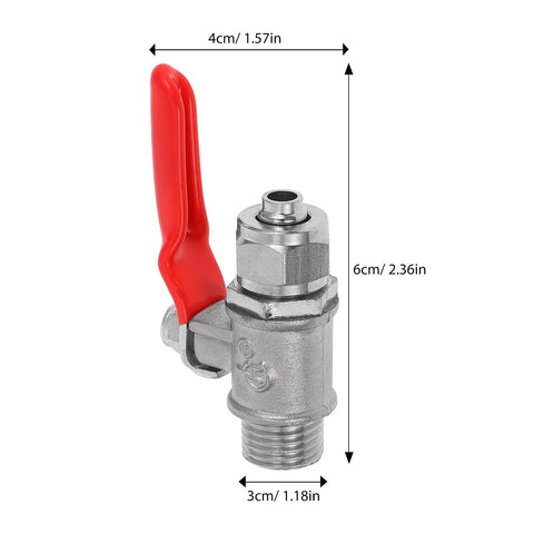 Heavy Duty Copper Quick Snap Ball Valve Two Pack With Rock Solid Handle quarter inch male thread shut off valve with red handle