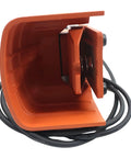 Pro Grade Foot Switch Pedal Replacement For Jlg Boom Lifts 1350Sjp 1200Sjp 450aj Oem 1001117174 0272971 top view of durable orange control pedal with cable