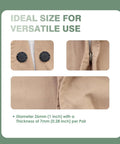 Slick Invisible Magnetic Buttons For Clothes Five One Inch Nylon Sewing Snaps With Kickin Strong Hold For Coats Jackets And Tote Repair That Are Dope Easy To Install showing pairs of 26mm black nylon snaps.