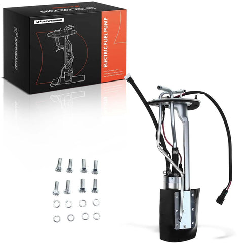 Electric Fuel Pump Assembly for Isuzu Amigo 89 90 Pickup 88 95 Rodeo 94 95 Trooper 92 93 with mounting hardware and packaging.