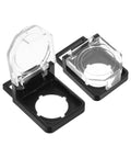 Two Pack Emergency Stop Button Cover Set With Transparent Safety Guard For Washing Machines And Elevators Waterproof Dustproof