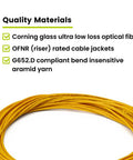 LC To SC OS2 Singlemode Fiber Patch Cable 10 Meter APC Polished Simplex Jumper made with Corning glass and aramid yarn.