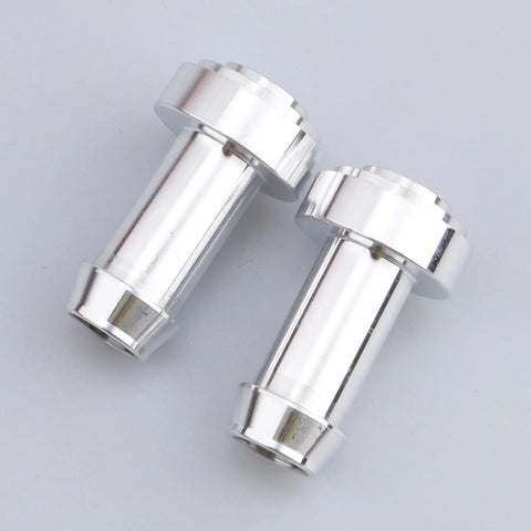 Road Ready Heavy Duty 3/8 Inch Weld On Hose Barb Bung Fitting Raw Aluminum With Stepped Recess For Hassle Free Flush Install On Auto Fuel Oil Coolant Lines 2 Pack