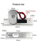 Rugged Waterproof Electronic Drop Bolt Door Lock With DC Twelve Volt Power and Automatic Induction Auto Deadbolt product size and dimensions
